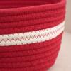 Creative Red Cherry Basket Handmade Clothing Sorting Basket Woven Storage Basket  Cosmetics