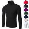 Classic Mens Slim Fit High Neck Knitted Sweater Comfortable Turtleneck Jumper