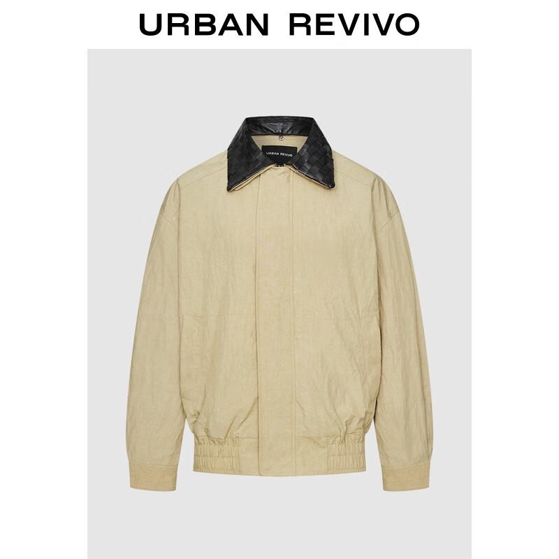 

UR Men s Amber Radiance Color-block Lapel Jacket S