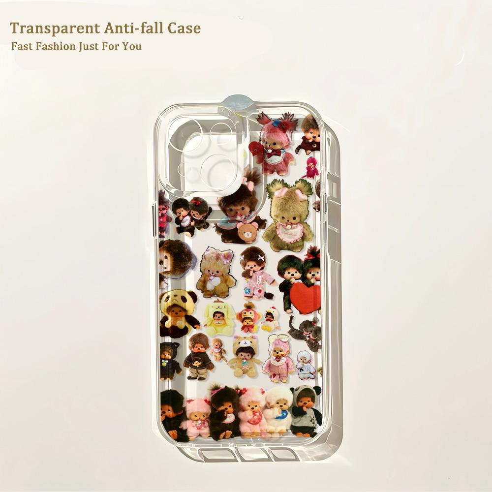 

Cartoon Monchhichis Cute Phone Case For Samsung Galaxy A37 A57 A16 A07 A17 A36 A26 A56 A55 A35 A25 A15 A54 A24 A14 A06 A13 4G 5G Samsung A06 4G
