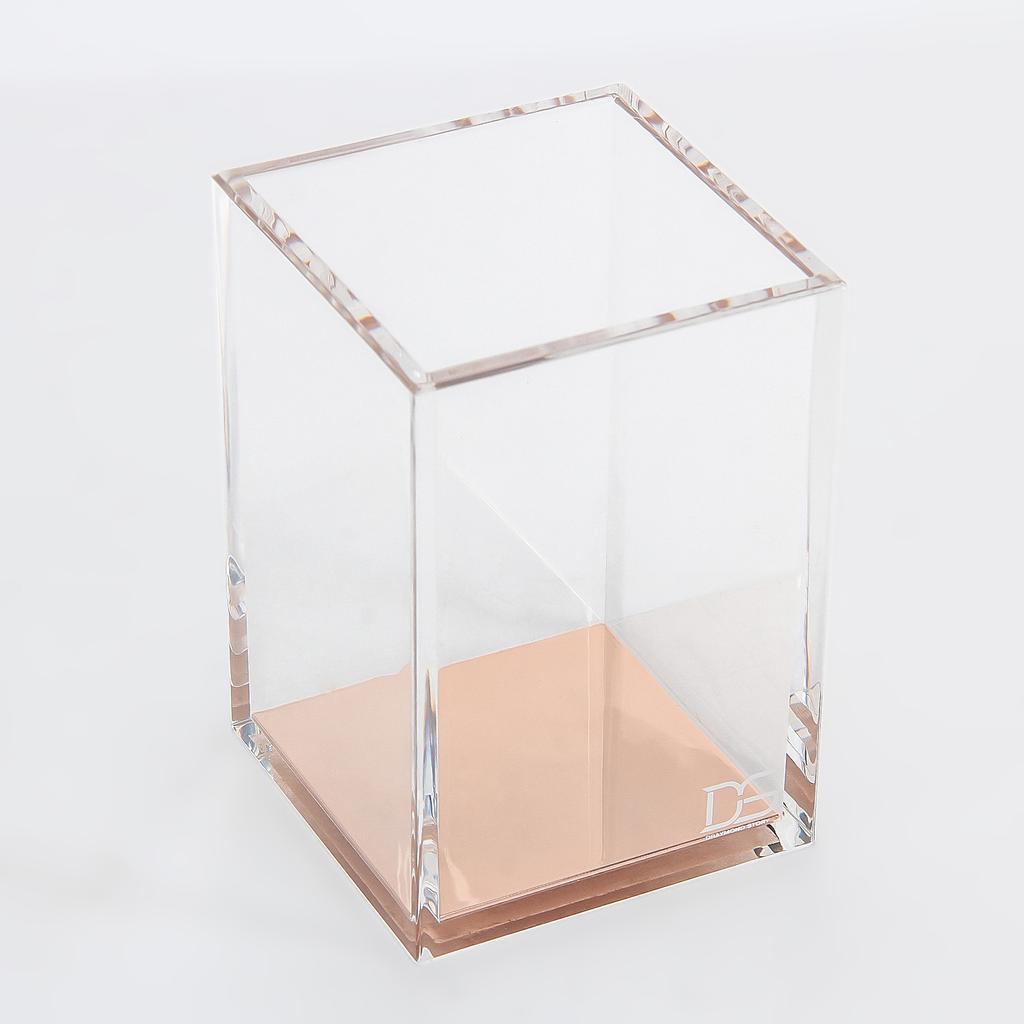 Akryl Pennhållare set - Genomskinlig Skrivbordsorganisatör för Studerandes Studiebord och Kontorsmaterialförvaring