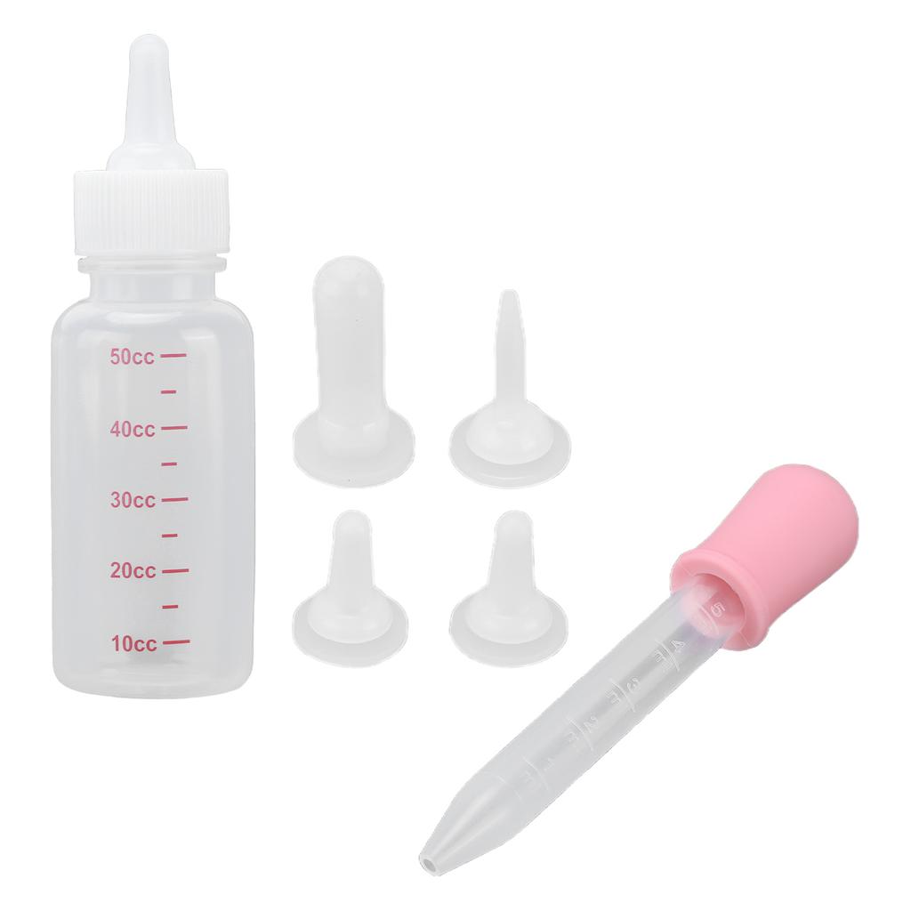 Small Pet Nurser Bottle Nipple Type Portable Nursing Feeding Bottle for Puppy Squirrel Kittens