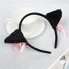 Cute Cat Fox Ears Headband Bell Bow Cosplay Halloween Party Fancy Costume Hair Accessories for Girls