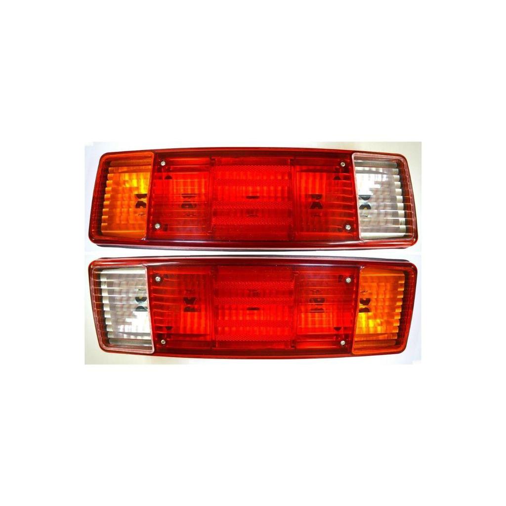 APSMOTIV 2x Tail Lamp Brake Lights Rear Combination Lights Assembly Lamp with 24v Bulbs Suitable for DAF Scania Trucks
