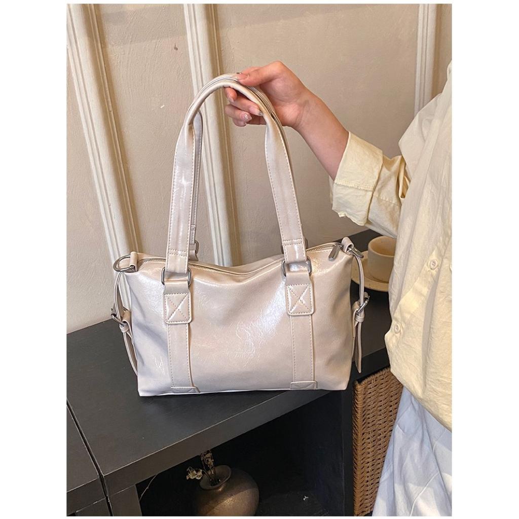Shoulder Bag Women PU Adjustable Strap Office Daily