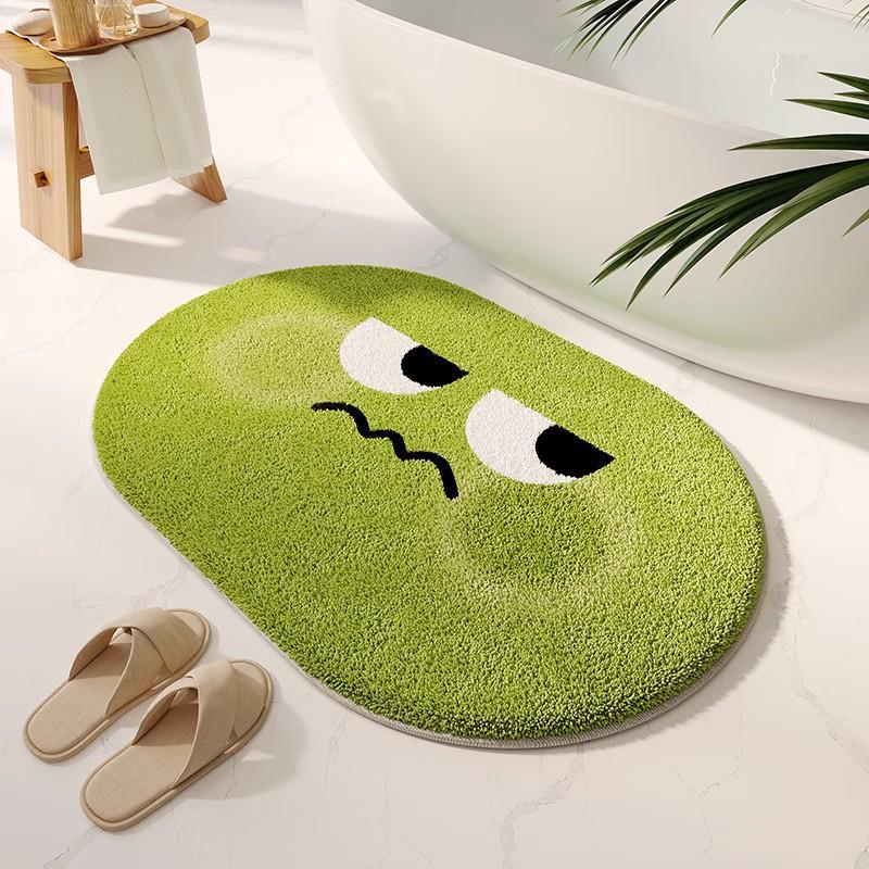 Absorbent Monster Bathroom Floor Mat Bathroom Floor Mat Imitation Cashmere Door Mat Non-slip Mat Household Bedroom Carpet Door Mat