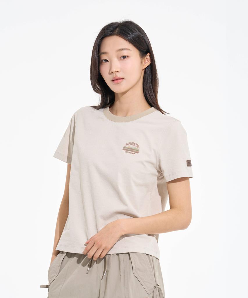BBC EARTH Women'S Desert Policott T-Shirt Cream