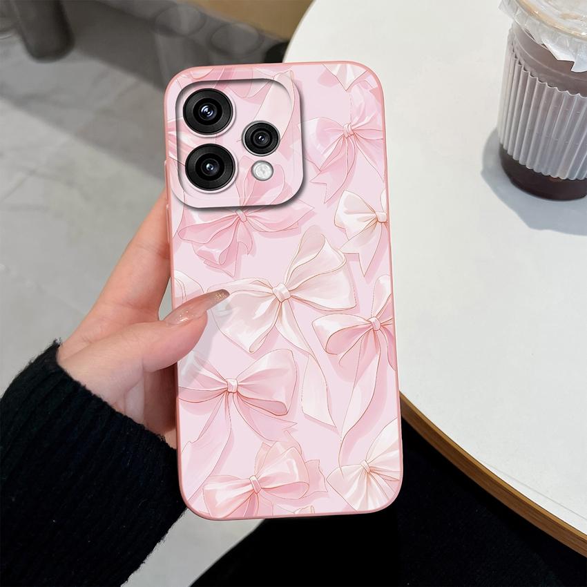 For Oppo Reno 15 14 13 12 11 Pro 15F 15C 11F Phone Shell Elegant Flowers Soft Liquid Silicone Lightweight Case for OPPO Reno Shockproof Durable Bumper