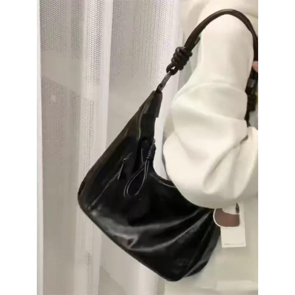 Повседневная Универсальная Сумка-тоут под Мышку Женская 2025 Новая Классическая Вместительная Универсальная Текстурированная Сумка на Плечо