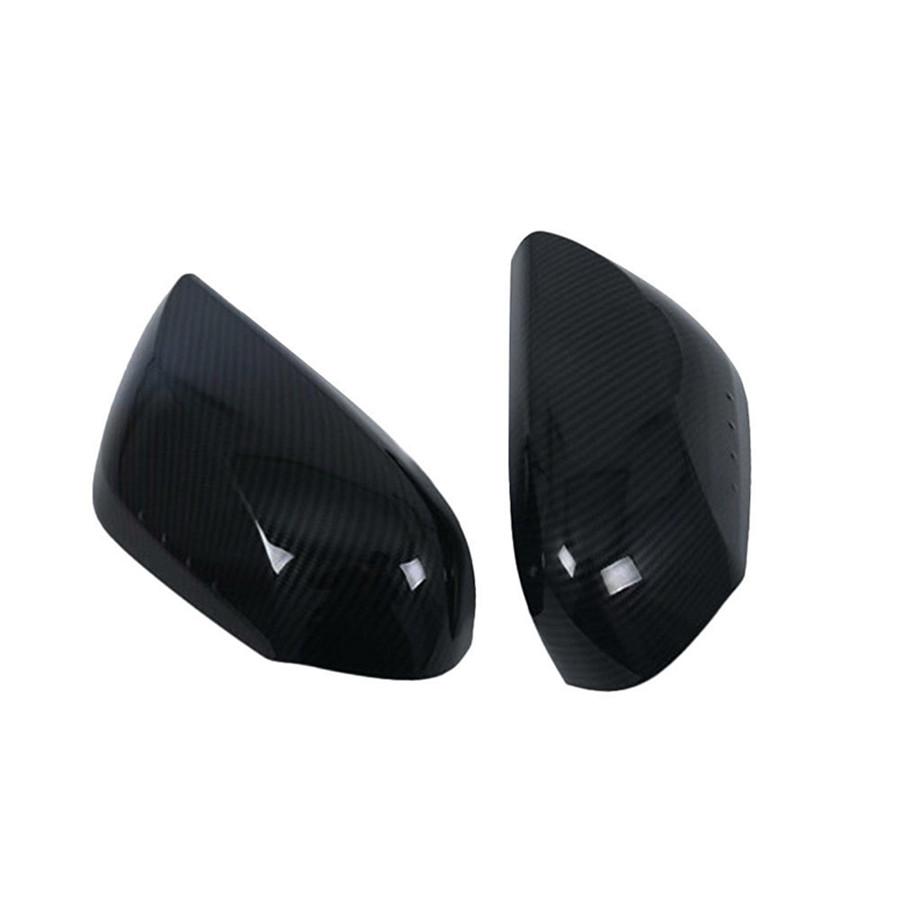 ABS Carbon Fiber Look Side Door Rearview Mirror Cover Trim For Toyota Camry 2018