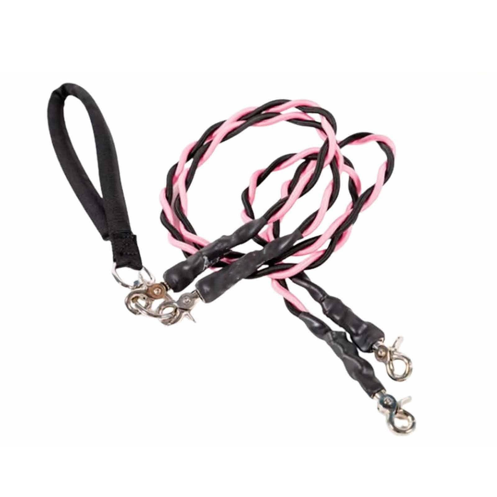 

Поводок для домашней собаки, регулируемая длина, для выгула и тренировки One Size розовый