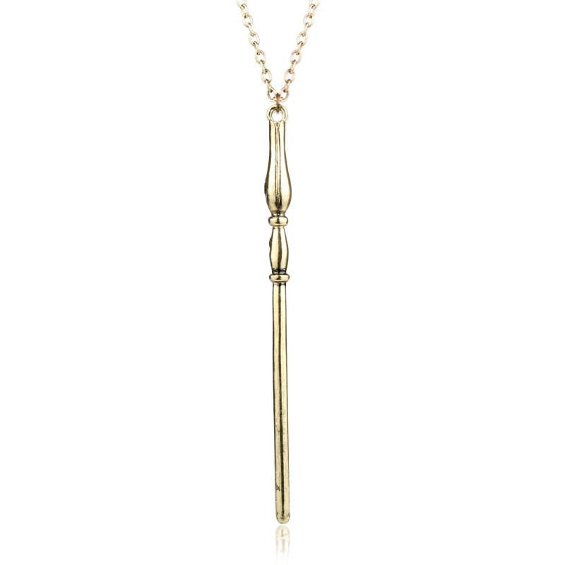 Harry Luna Potter Fleur Bellatrix Ron Magic Wand Pendant Necklace Gift Kids