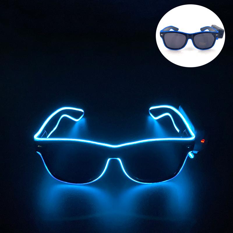 

New type Electronic Luminous Glasses Multicolor Glamorous Eyeglasses Party Glow Glasses Holiday Light Up Supplies