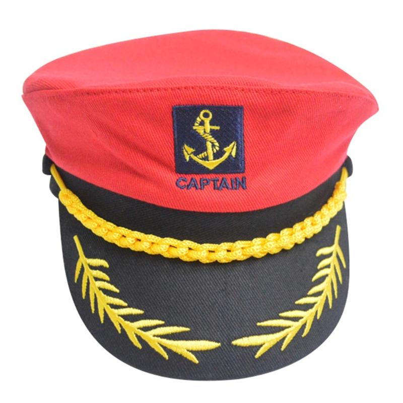 Women Adjustable Captain Sailors Hat Breathable Polyester Lightweight For Daily Outings
