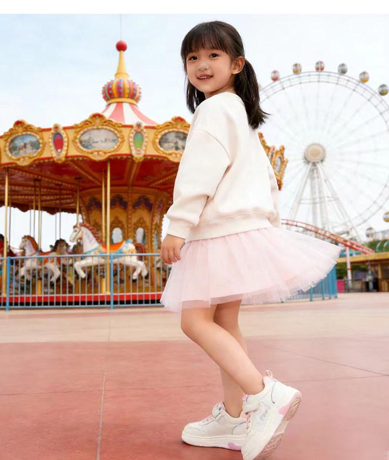 2026 Kids' Fashionable Low-Top White Shoes - Soft Sole, Casual Spring/Autumn Sneakers for Boys & Girls