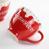 ZhiShi Embossed Ceramic Breakfast Coffee Mug