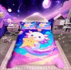 Homewish Cartoon Animal Axolotl Duvet Cover SetFlower Butterfly For Kids Bedding SetKawaii Wildlife Bed Set