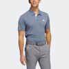 Adidas Performance Drive Heather Polo Shirt Golf Comfortable Breathable Soft Short Sleeve Polo Men tops Navy-Blue H56775