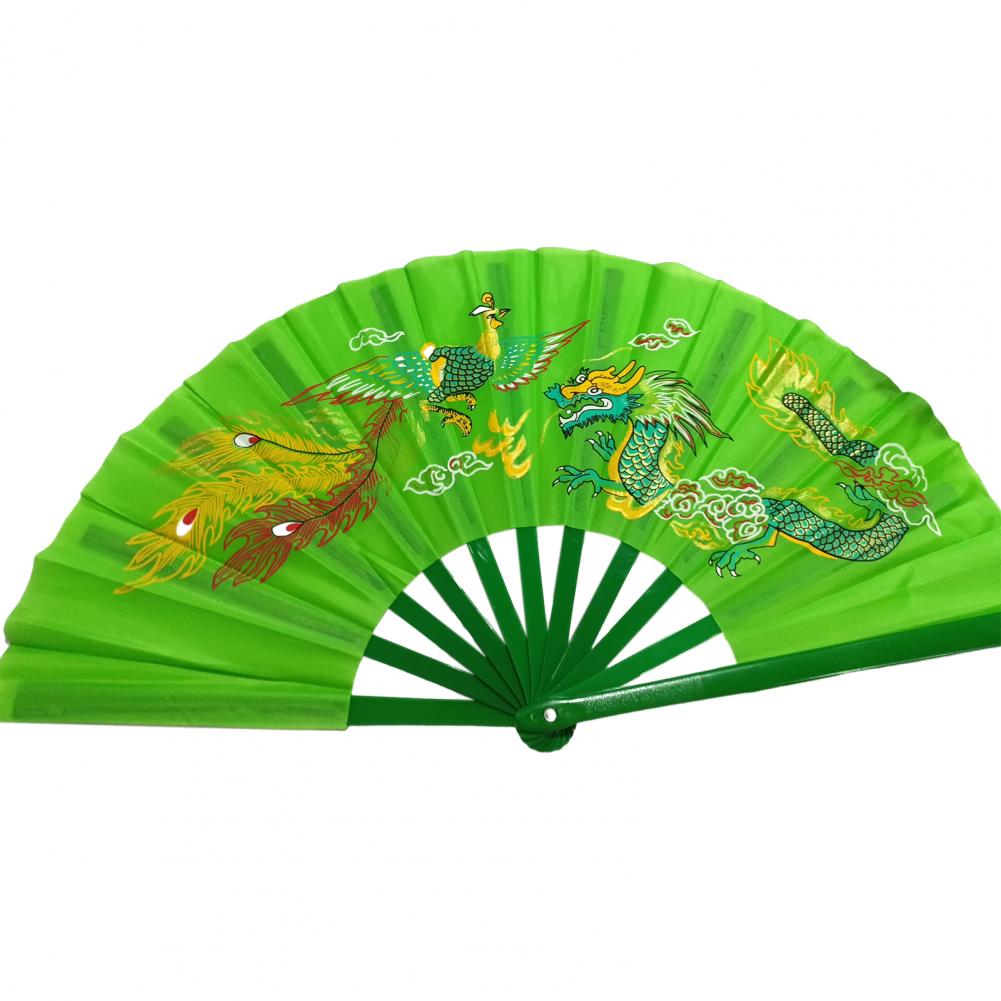 Folding Fan Elegant Chinese Dragon Tai Chi Fan Kung Fu Fan Metal Rivet Handheld Fans High Quality Performance Fans abanico