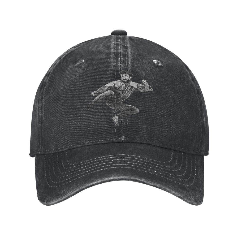 Chuck Norris Czapka z daszkiem dla mężczyzn i kobiet Bawełniana czapka z przetarciami Kapelusz Vintage na zewnątrz na wszystkie pory roku Regulowane dopasowanie Czapka Snapback