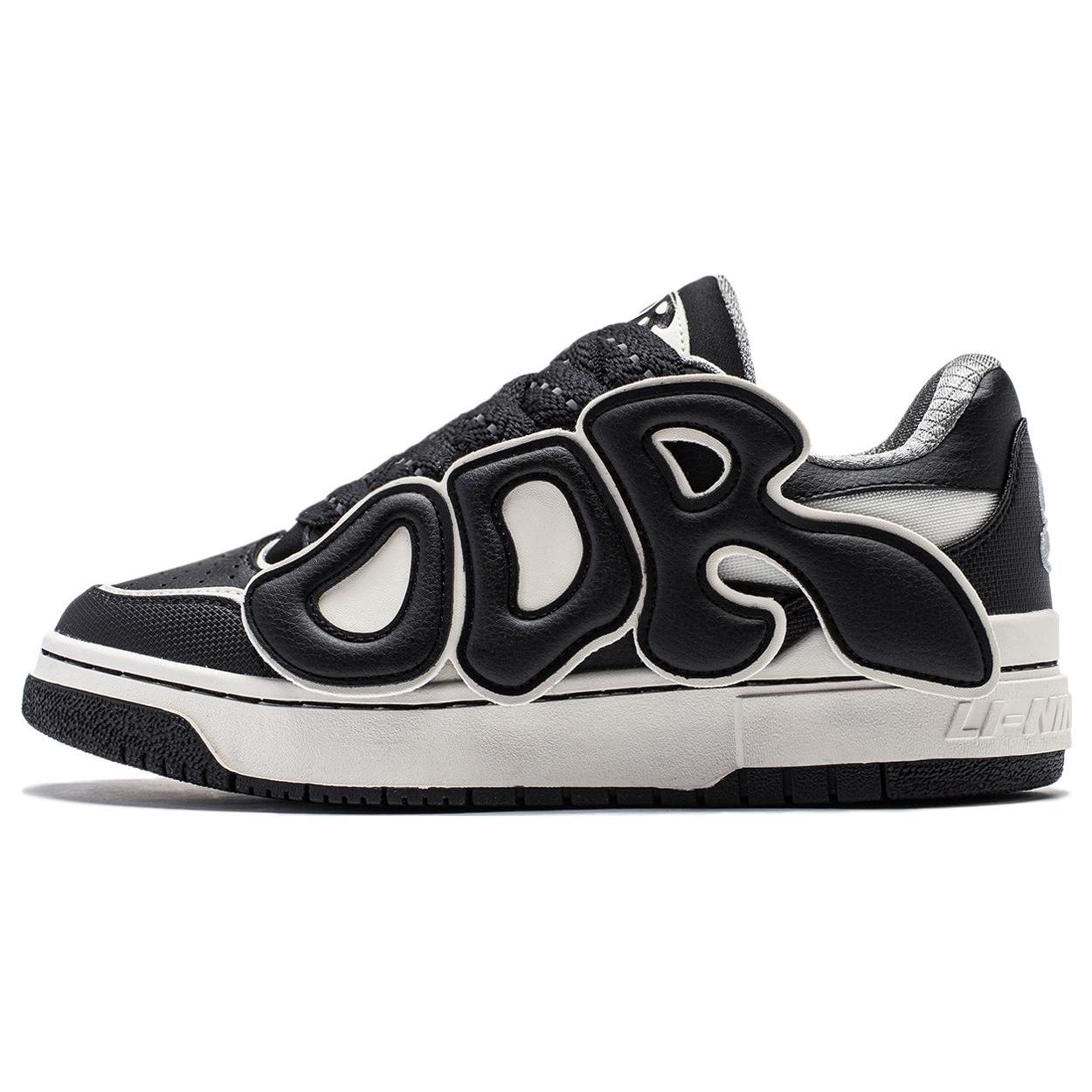 Li-Ning BADFIVE Rookie x ODR x STA Tripartite Collaboration Men s Low Top Basketball Shoes Black White ABCT063-2 40