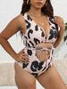 2025 Vache Grande Taille Plus Creux Maillot de Bain Une Pièce Femme Body Maillots de Bain Baigneurs Féminins Bain Natation Maillot de Bain Vêtements de Plage