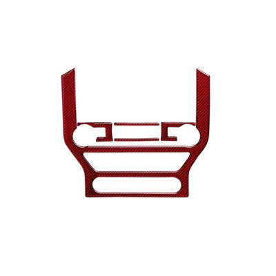 Red Carbon Fiber Interior Panel Cover Trim Decoration For Ford Mustang 2015-2019