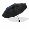 Wednesday Addams, Addams Family- Automatic Opening and Closing, 8-rib Structure Portable Umbrella, Suitable for Men and Women in All Seasons