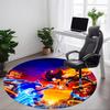 1pc Sonic Office Round Area Rug, Under Office Chairs Bedroom Living Room Home Decor A0928209
