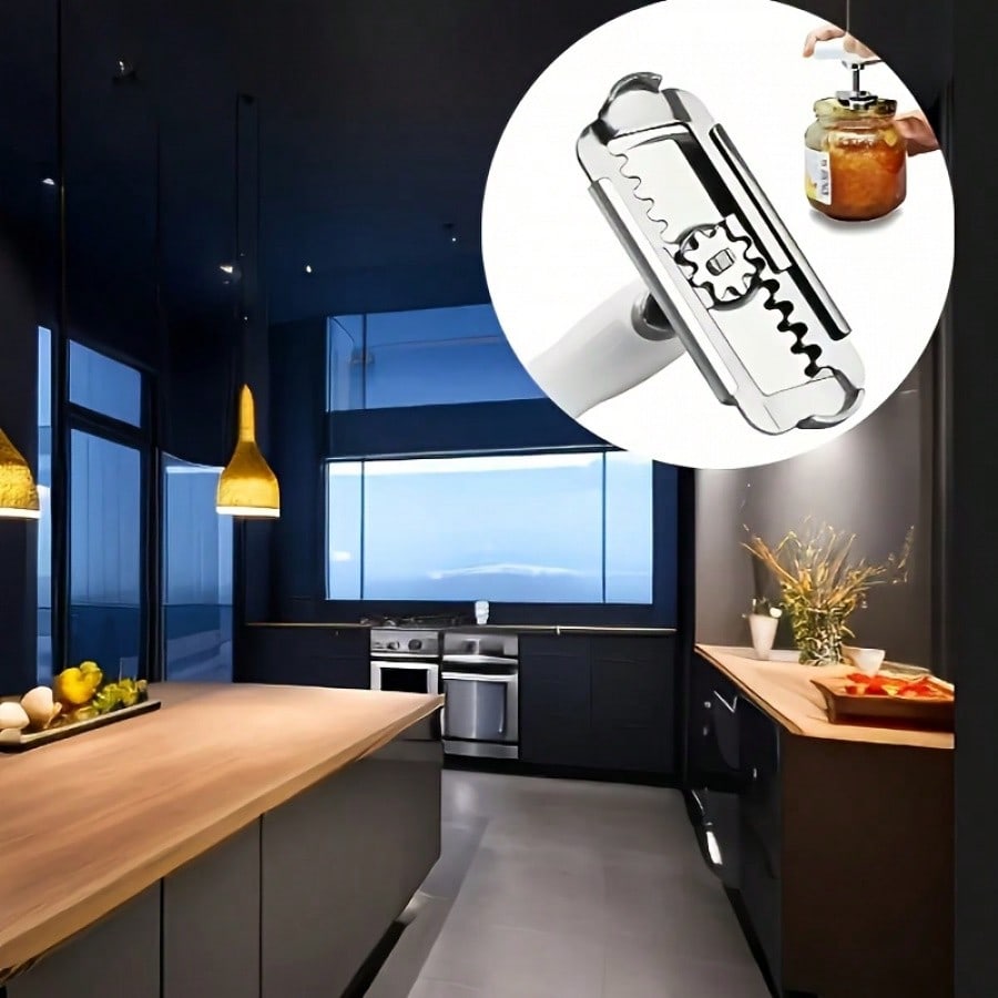 Stainless Steel Jar Lid Opener, Jar Lid Opener, Household Kitchen Jar Lid Opener, Hotel Kitchen Accessories