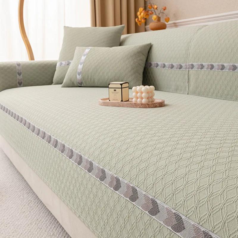 

2025 Non-slip Chenille Sofa Cover Four Seasons Universal Sofas Cushion For Living Room Modern Couch Protector Case Home Decor 30x50cm pillowcase