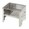 BUNDOK Bålgrill BD-404 Campingovn Rustfritt Stål Ca. 260x290x180mm