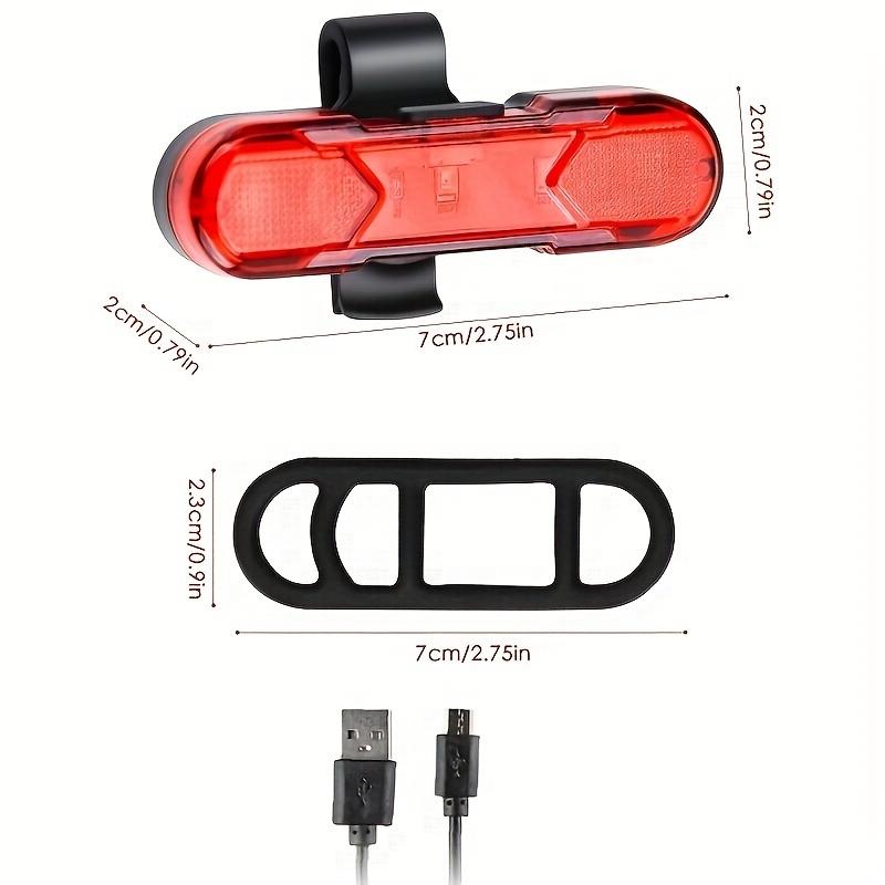 Luce Posteriore per Bici Super Luminosa con Ricarica USB, Lampada Posteriore a LED Impermeabile, Luce di Avvertimento di Sicurezza per Ciclismo Notturno, Accessori per Ciclismo