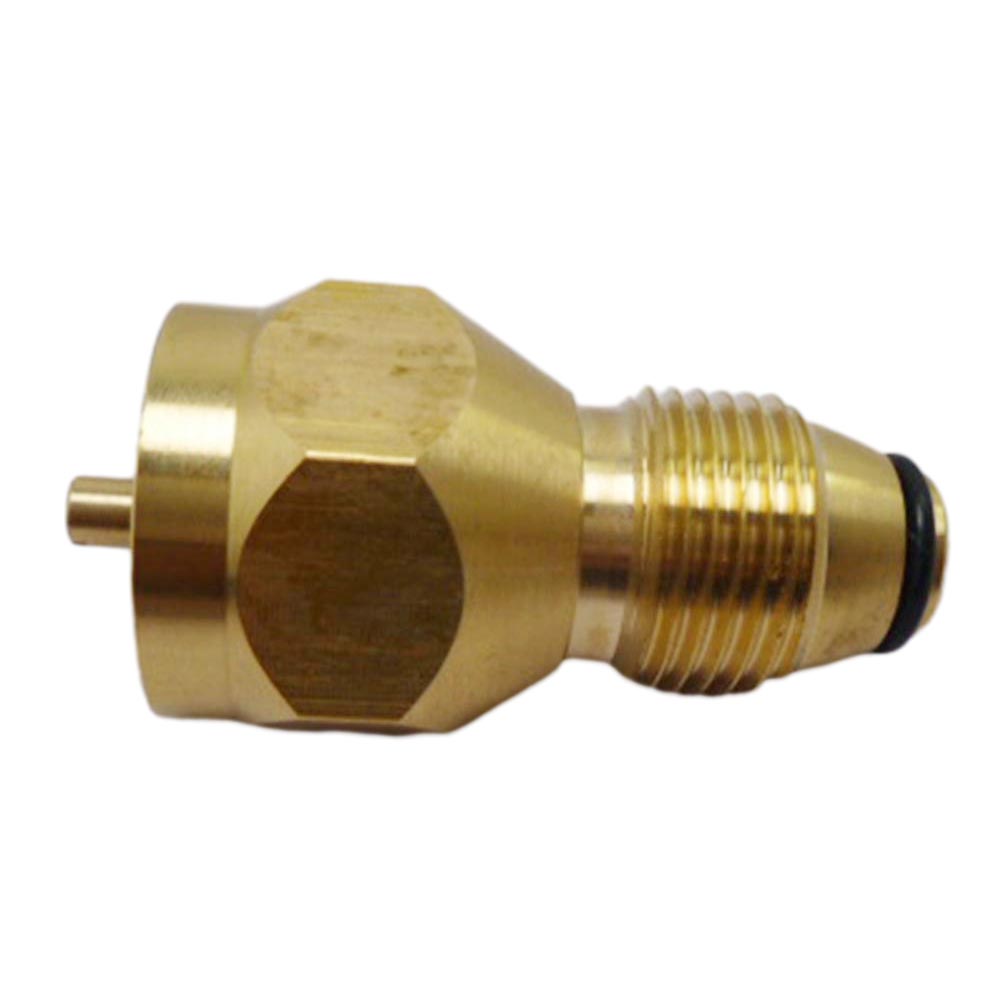 Brass Gas Tank Adapter Bottle Brass Lp Gas 1 LB Propane Propane Appliances Refill Adapter Tank Great For Your BBQ