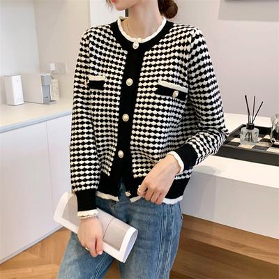 Strickjacke pullover frauen herbst outfit neue Koreanische stil high-end-gestrickte jacke frauen frühling und herbst