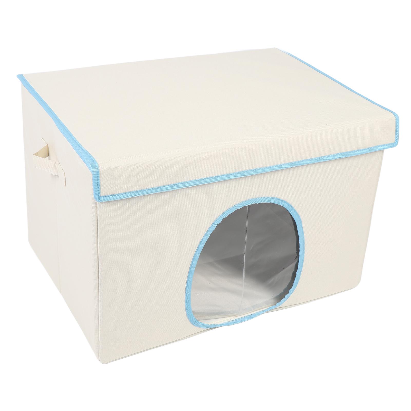 

Pet House for Cats Small Dogs PP Insulated Foldable Pet Cave Hidway Cat Shelter for Home Outdoor