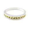 Silver Ring 'Goddess' Silvery Yellow Topaz (rhodium) - 3 Mm