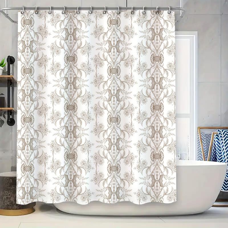 Colorful Mandala Shower Curtain with Boho Design Perfect for Bath Decor 90x180cm