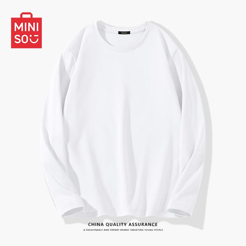 MINISO Men s Loose Fit Cotton Long Sleeve T-Shirt 2XL