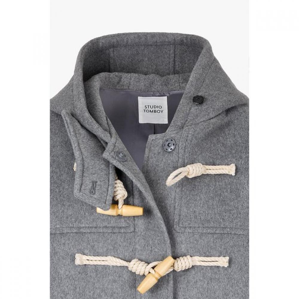 STUDIO TOMBOY Hooded Wool Blend Long Coat 9175411984ar