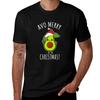 Avo Merry Christmas Cute Avocado Tshirt Soft Lightweight Cotton Tshirt
