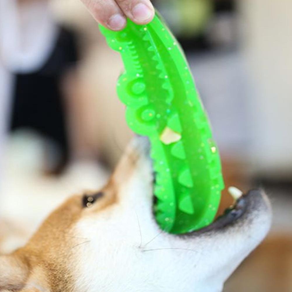 Crocodile Dog Slow Feed Toy Food Hiding Puzzle Feeder Chew Toy for Dogs Teeth Cleaning Training Interactive Pet Toy Reduce Bloat