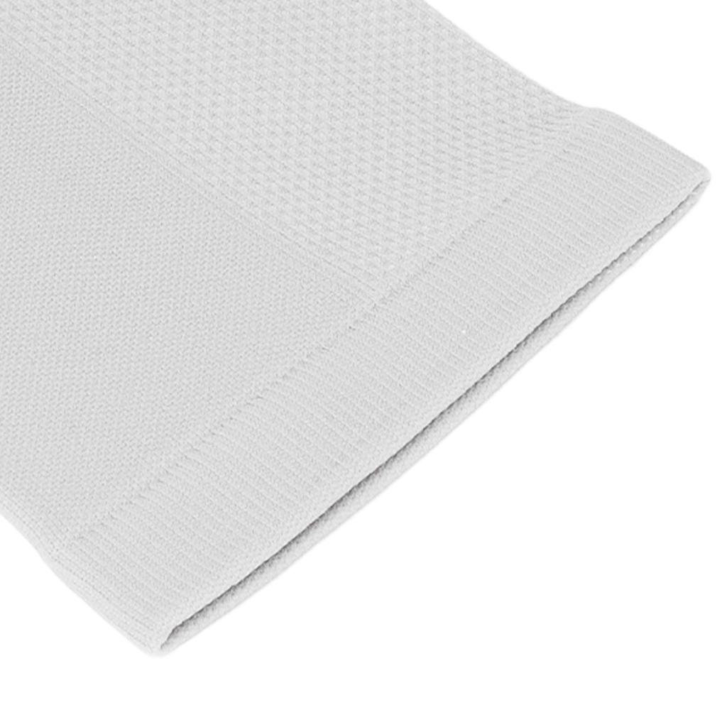 2pcs Knee Warmers Grey Windproof Breathable Skin Friendly Warm Cotton Knee Pads Knee Compression Sleeves for Women M
