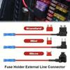 1Pcs 12V/24V 10A Fuse Holder Micro Mini Standard Automotive Fuses Tap  Car Accessories