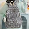 Floral Cute Pattern And Lace Design Student Backpack With Plush Pendant For Girl