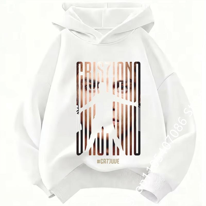 Spring Autumn Casual Children's Hoodie Sports Sweatshirt for Boys and Girls Ronaldo Printed Fashion Kids Pullover Top