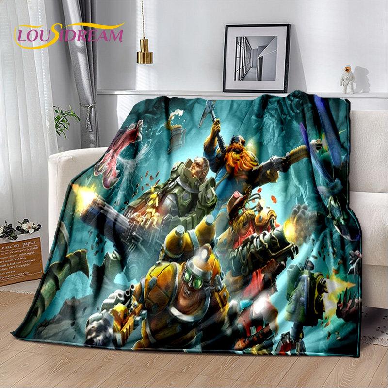 DRG Deep Rock Galactic Game Gamer Soft Plush Blanket,Flannel Blanket Throw Blanket for Living Room Bedroom Bed Sofa Picnic Cover