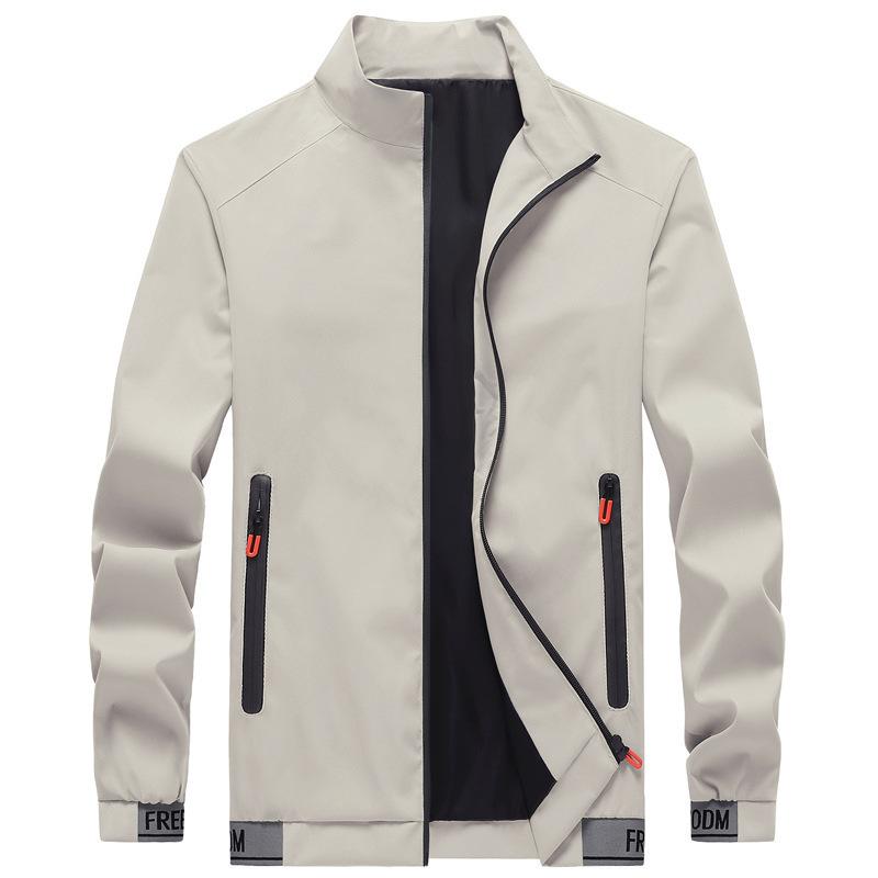 Spring and Autumn New Coat Men's Casual Fashion Handsome Young and Middle-aged Jacket