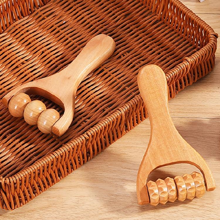 Soothing Wood Body Roller Gentle Massage Tool for Women and Men Massage Roller Deep Tissue Roller