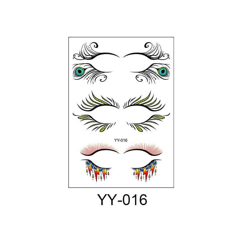 Waterproof Disposable Eyeshadow & Eyelash Tattoo Stickers - Sweatproof, Easy to Clean
